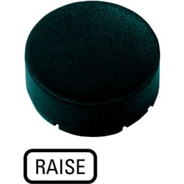 M22-XDH-S-GB17 Button plate, raised black, RAISE image 4
