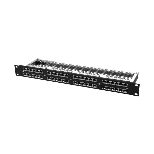 preLink DC-Panel 19" 1U 48x RJ45 Cat.6a, AWG 24-22 image 1