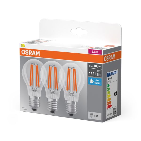 BASECLA100 11W/865 230V FIL E27 FS3OSRAM image 2