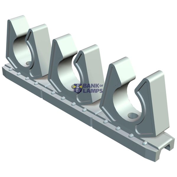 Series terminal clip 1 Zoll Polyethylene Cream RAL 9001 image 1