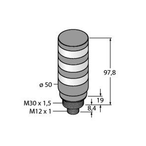 LED Signal Light Tower Light   TL50BLG2Y2R2Q image 1