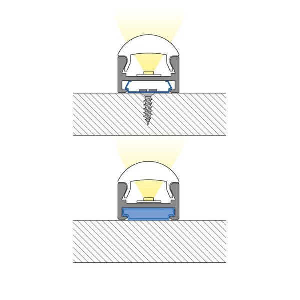 Clear diffuser with lens for PDA 2m image 1