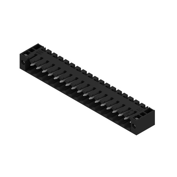 PCB plug-in connector, male header, Flange, THT/THR solder connection, 3.50 mm, Number of poles: 18, 180°, Solder pin length (l): 1.5 mm, tinned, black, Box image 2