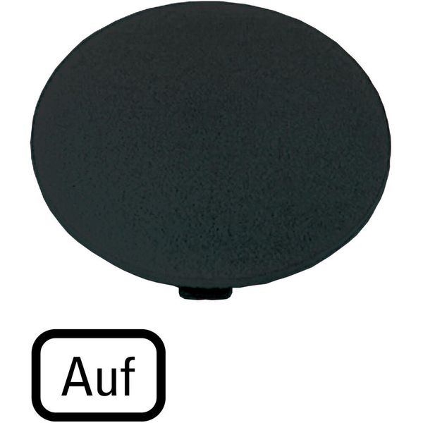 M22-XDP-S-D3 Button plate, mushroom black, UP image 2