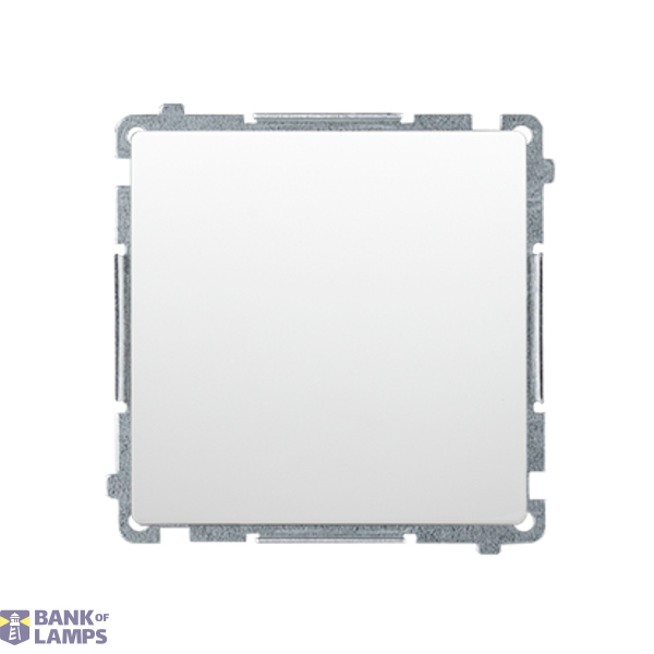 Intermediate switch without pictogram, (module), 10AX, Screw, white image 1