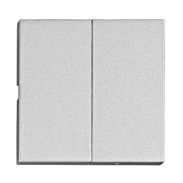 Rocker S 55 2-gang, silver image 1