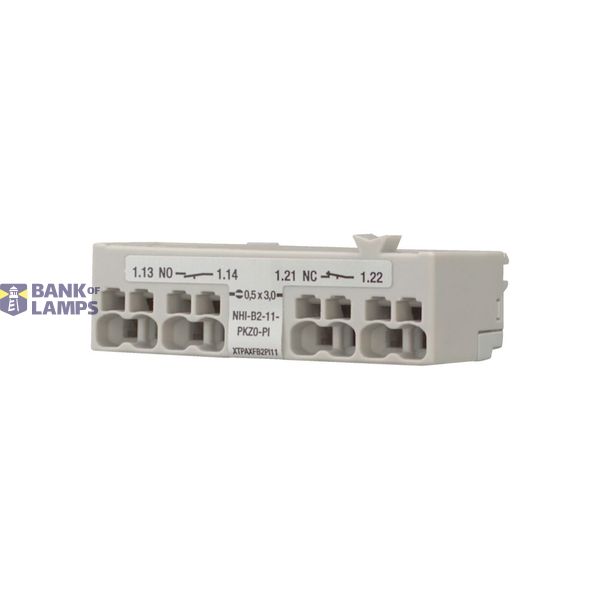 Standard auxiliary contact NHI-B, 1 N/O, 1 NC, Can be fitted to the fr image 2