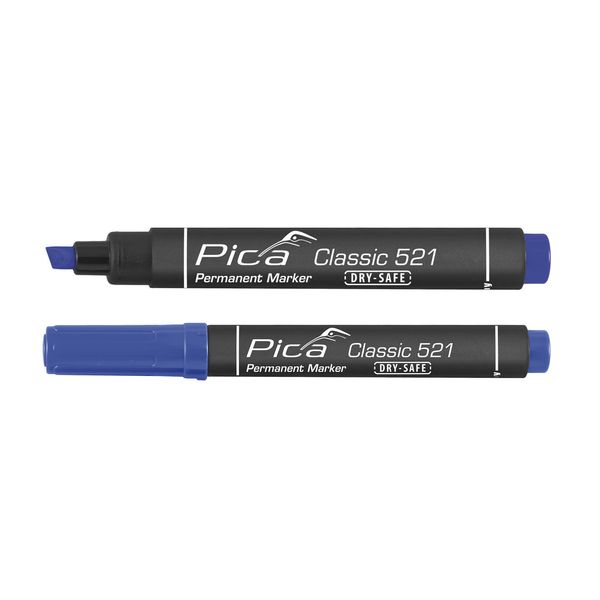 Pica 10 pcs 520/41 Permanent Marker 1-4mm round blue image 3
