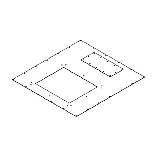 IP5x adapter with filter for mounting DLTI roof fan-units image 1