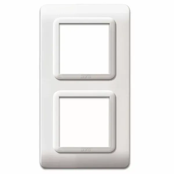 44 MOULDED FR.PLATE WHITE      2+2M image 1