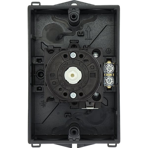 T0-3-8342/I1/SVB Main switch, T0, 20 A, surface mounting, 3 contact unit(s), 6 pole, Emergency switching off function, With red rotary handle and yellow locking ring, image 13