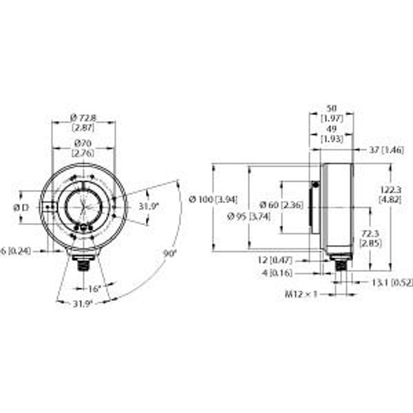 Incremental Encoder Industrial Line   REI-43H38S-2B1024-H1181 image 1
