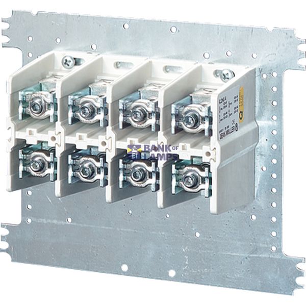 Terminal Al/Cu 4-pole, for 240mm2, on mounting plate (Mi VE 240) image 1