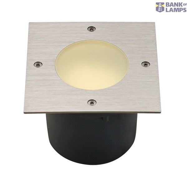 WETSY inground fitting, square , st. steel 316, GX53, max. 9W , round glass, IP67 image 1