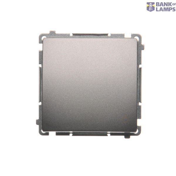 Light push button, (module), 10AX, quick connection, Inox, metallized image 1