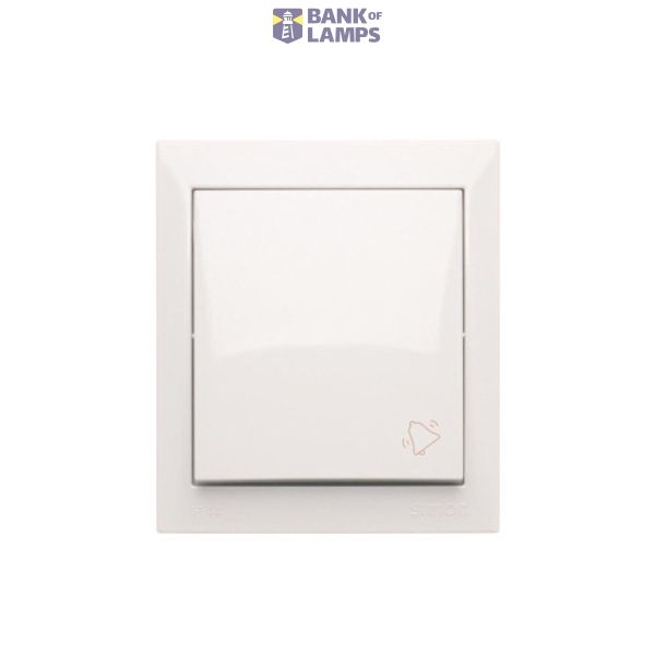 Splash-proof "bell" push button, 10AX, white image 1