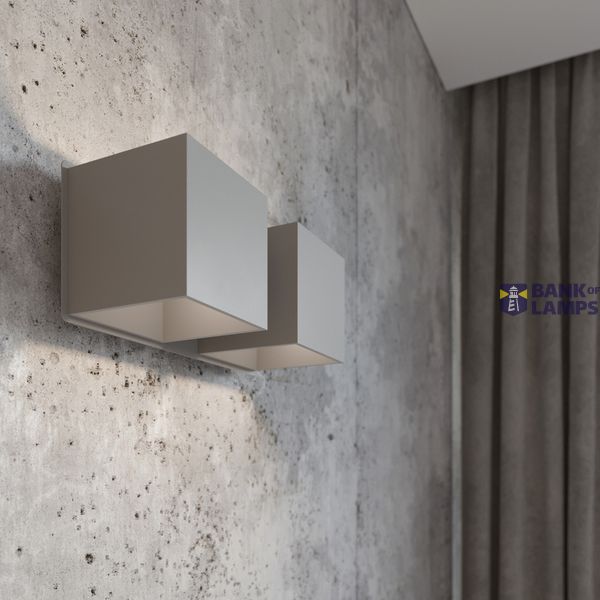 WALL LAMP QUAD 2 GREY G9 2X40W IP20 image 5