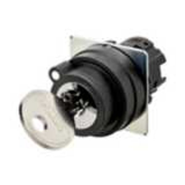 Selector A22NZ 22 dia., Key type S, 2 position, bezel plastic, manual, A2270614A image 3