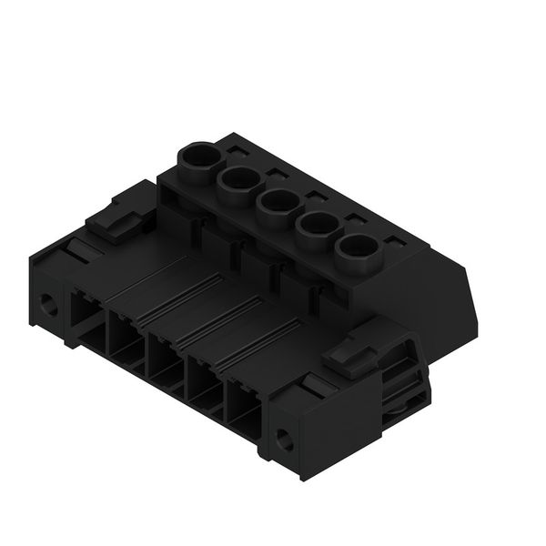 PCB plug-in connector, male plug, 7.62 mm, Number of poles: 5, 180°, Clamping yoke connection, Clamping range, max. : 6 mm², Box image 2