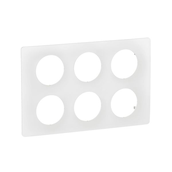 PLATE 2X3 GANG ENAMELLED WHITE image 2