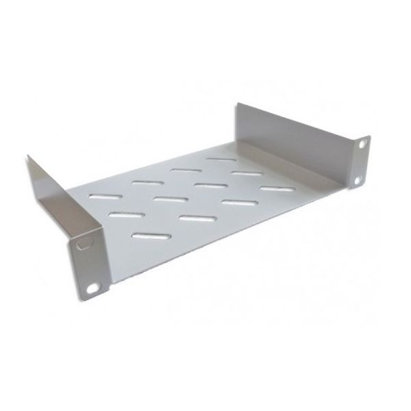 10" Shelf Fix, D=150mm, Low Profile, RAL7035 image 1