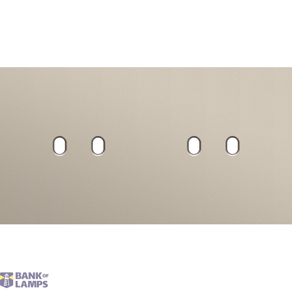 Twofold faceplate, horizontal 71 mm centre distance, for 2 Niko Toggle image 1