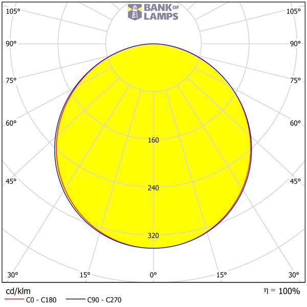 Lano 4 LED 40W 840 4000lm 1000mA M600 opal cover image 4