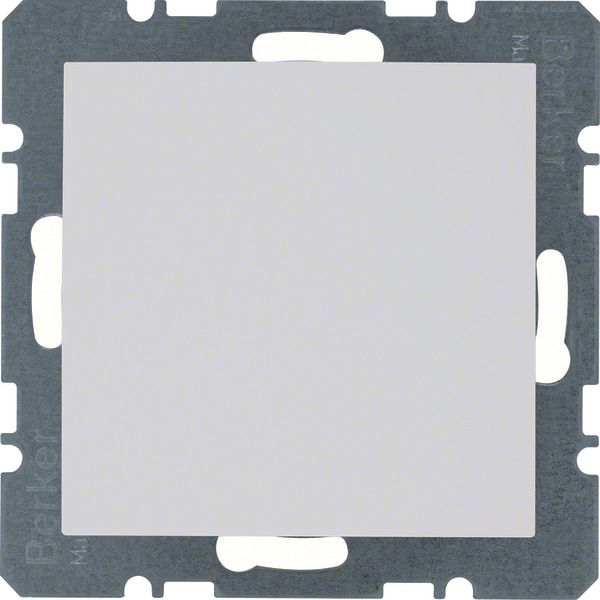 Blind plug centre plate, S.1/B.3/B.7, p. white, matt, plastic image 2