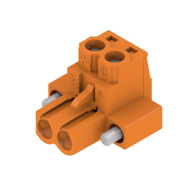 PCB plug-in connector, female plug, 5.08 mm, Number of poles: 2, 180°, Clamping yoke connection, Clamping range, max. : 4 mm², Box image 2