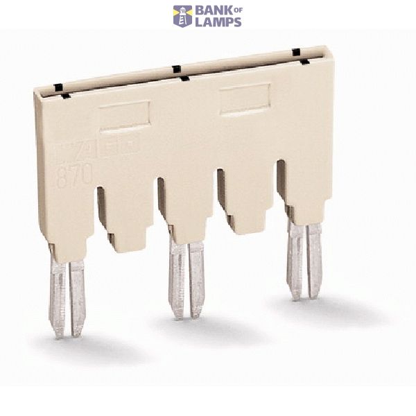 Ready-made push-in type jumper bar;insulated;3-way (1-3-5);light gray image 3