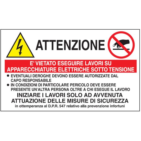Various sign - Al - Dimensions: 120x70 mm image 1