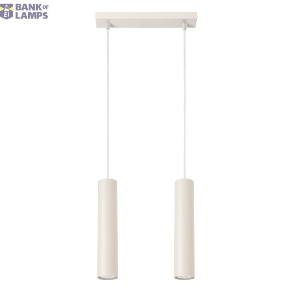 HANGING LAMP LAGOS 2 BEIGE 2XGU10 image 2