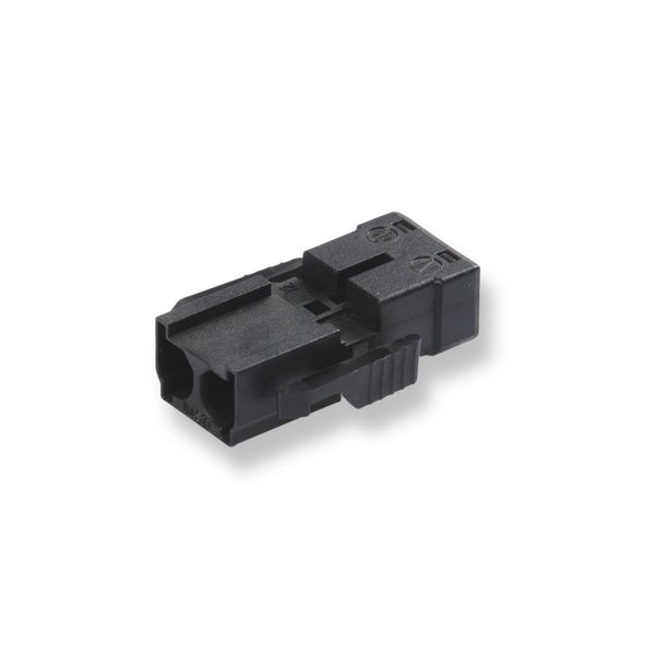 Screwless coupler 2-p plug, black image 1