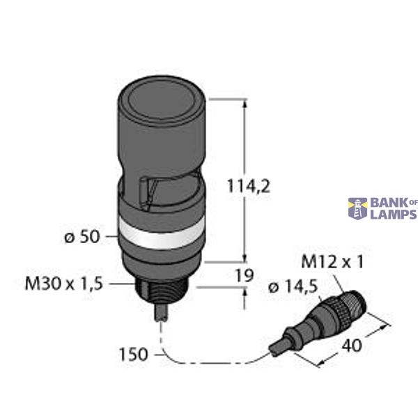 LED Signal Light Tower Light   TL50BLR1AOS4QP image 1