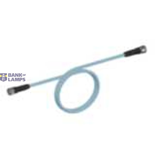 Ethernet Cat.5 cable, PVC, M12 straight socket / M12 straight socket, 1 m XS5W0370C image 1