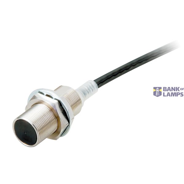 E2ER0034G Proximity sensor, inductive, M18, shielded, 4 mm, DC 2-wire no polarity, NC, 2 m cable PUR, chip-immune function, oil-resistant E2ER0034G image 1