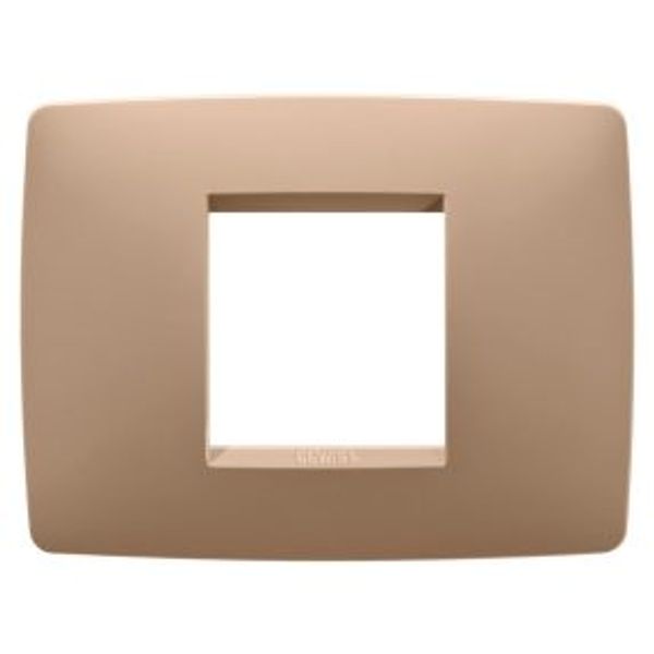 ONE PLATE - IN PAINTED TECHNOPOLYMER - 2 MODULES - SOFT COPPER - CHORUSMART image 1