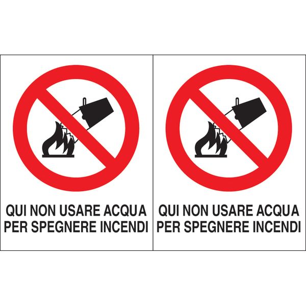 Adhesive label - Dimensions: 250 x 160 mm image 1