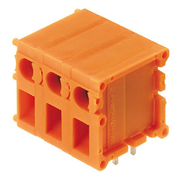 PCB plug-in connector, male header, Dovetails for fixing blocks, THT solder connection, 7.50 mm, Number of poles: 6, 180°, Solder pin length (l): 3.2 mm, Pale green, Box image 4