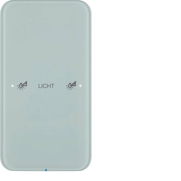 Touch sensor 1gang comf, intg bus coupling unit, KNX - R.1, glass p. w image 1