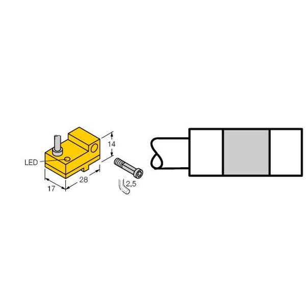 Magnetic Field Sensor For Pneumatic Cylinders   BIM-NST-AP6X image 1