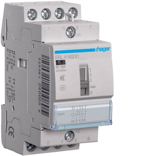 Humfree Relay 16A, 2NO+2NC, 12VDC image 1