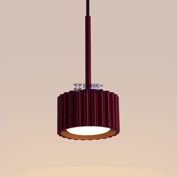 Pendant lamp AURA 1 burgundy Gx53 image 9