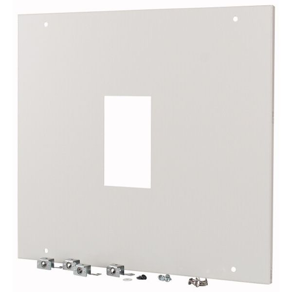 XMN43F06C Front plate, NZM4, 3p, fixed version, W=600mm, grey image 1