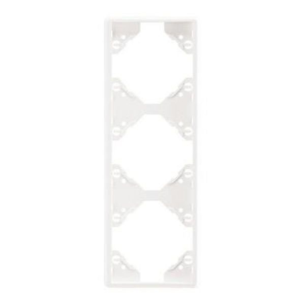 TRIPLE VERTICAL FRAME MATTE WHITE image 1