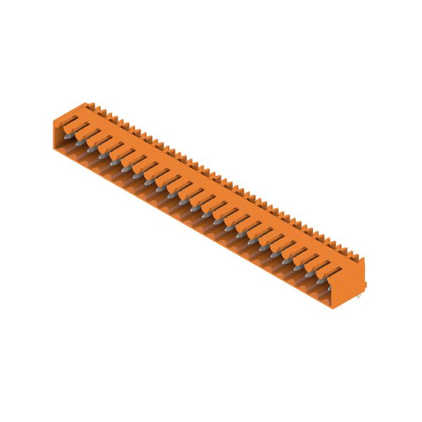 PCB plug-in connector, male header, closed side, THT solder connection, 3.50 mm, Number of poles: 24, 90°, Solder pin length (l): 3.2 mm, tinned, orange, Box image 2
