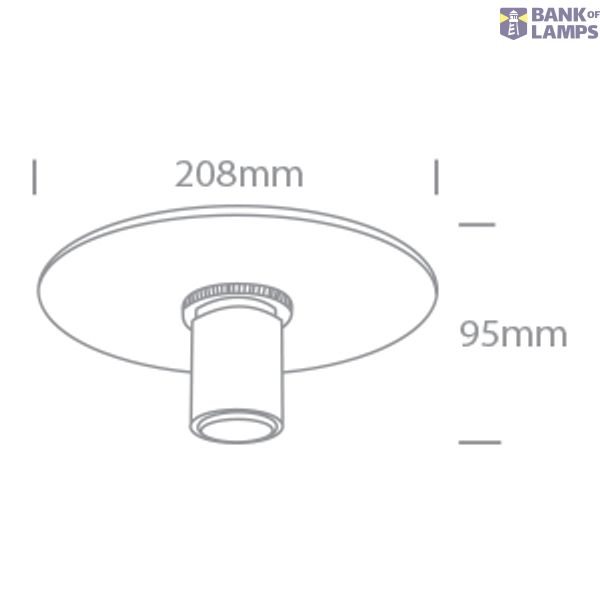 BRUSHED BRASS SURFACE/RECESSED E27 12W IP20 image 2