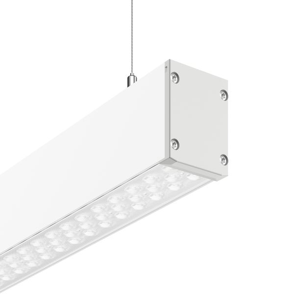 LINEDO single IP54, 40 W, 6100 lm, 830, white, on/off Pendant luminair image 1