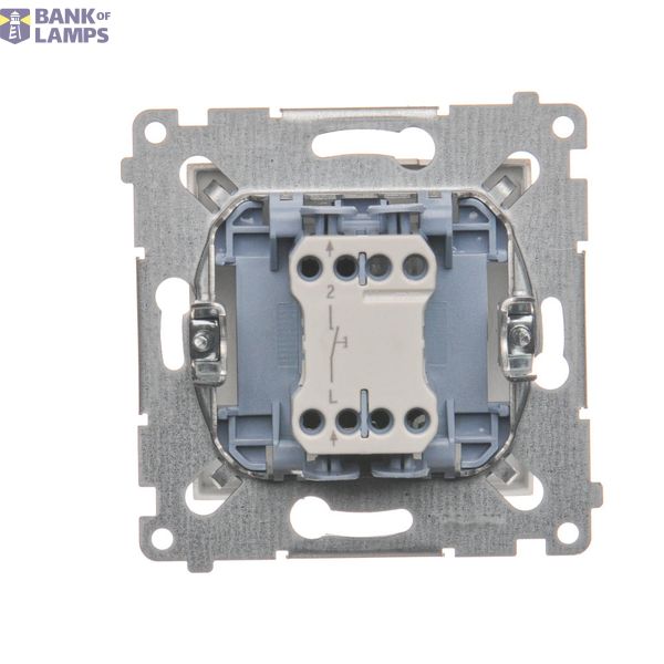 Roller blond switch with key, 5A, white image 1
