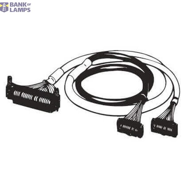 I/O connection cable, unshielded, FCN40 to 2 x MIL20, 3 m, cross-wired XW2Z0463B image 1